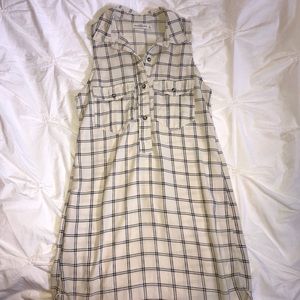 Plaid Collard Dress